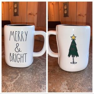 Rae Dunn 2 Sided “Merry & Bright” Mug